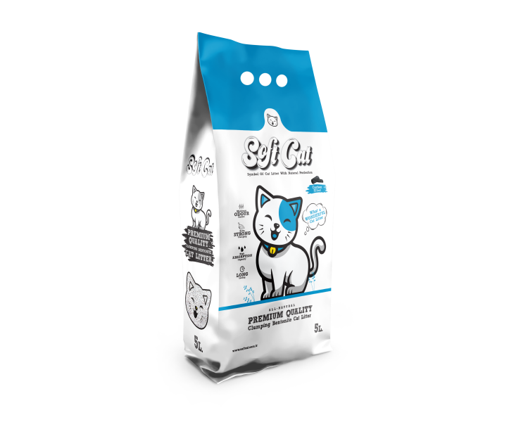 رمل القطط سوفت كات برائحة صابون المارسيل