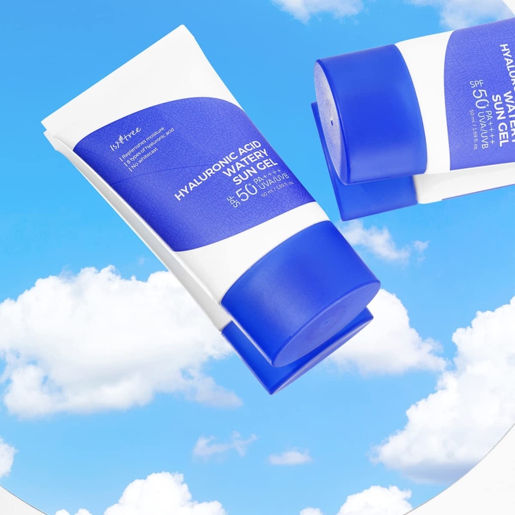 isntree hyaluronic acid watery sun gel واقي شمس ازنتري جل بالهايرونيك اسد