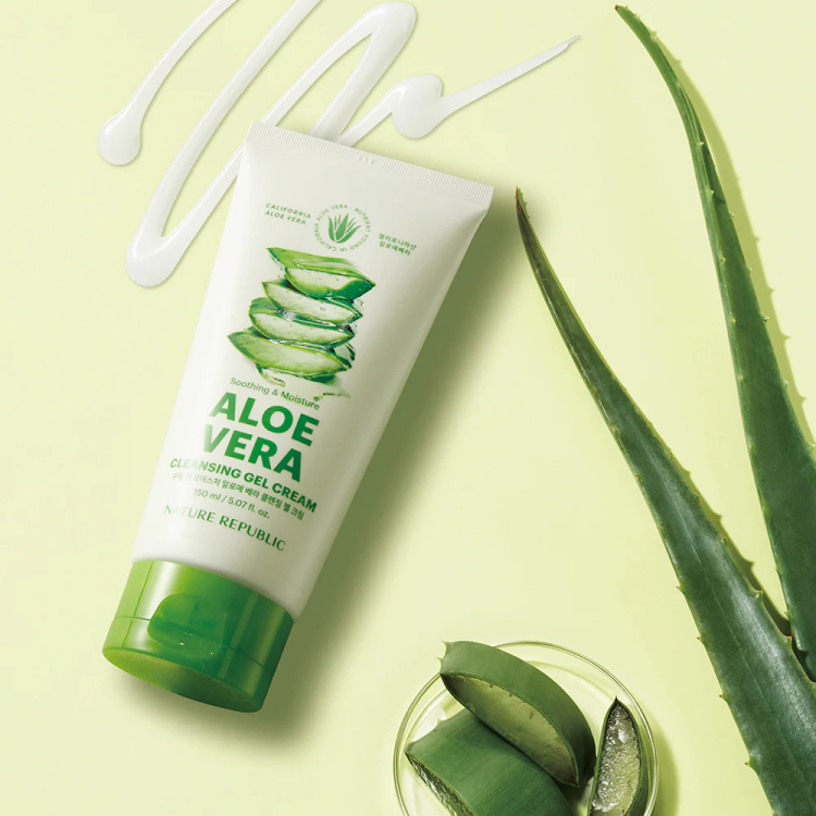 Nature Republic, Aloe Vera Cleansing Gel Cream