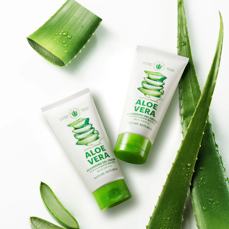 Nature Republic, Aloe Vera Cleansing Gel Cream