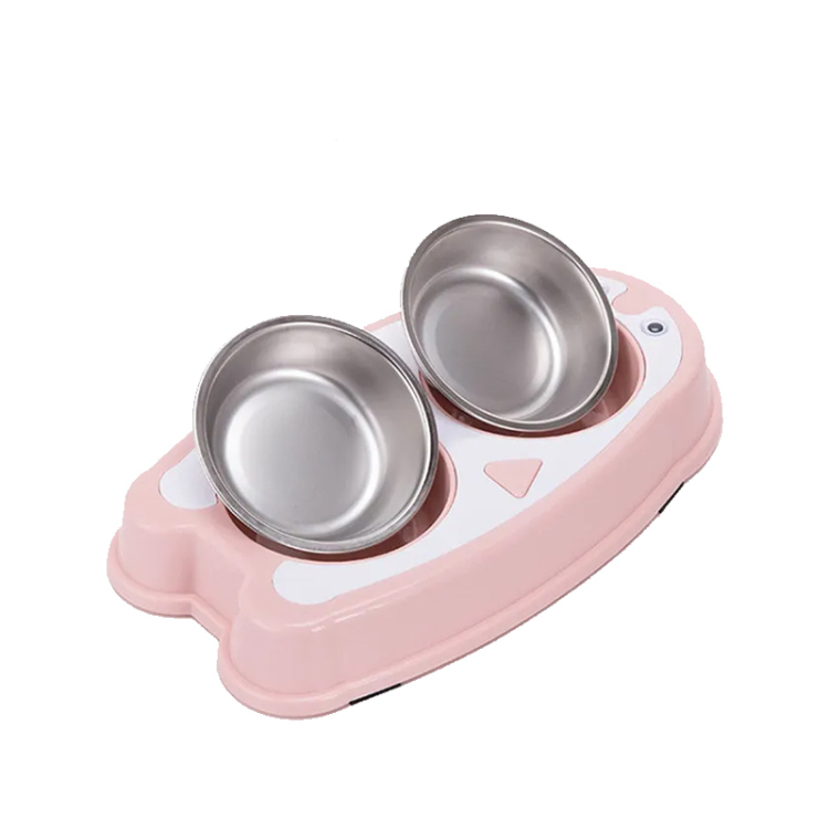 وعاء تغذية مزدوج للحيوانات الأليفة
