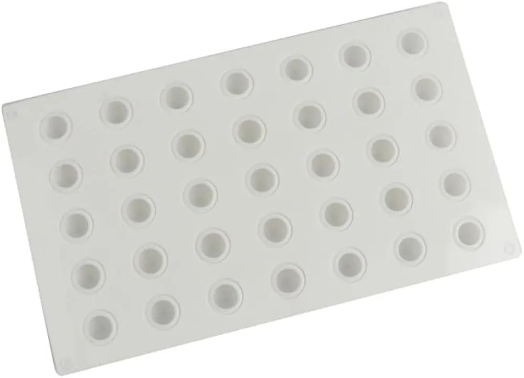 قالب شكولاته سليكون قطر 2 سم ارتفاع 2.2