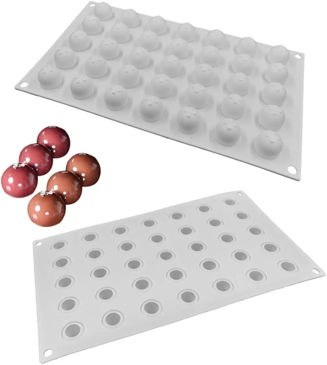قالب شكولاته سليكون قطر 2 سم ارتفاع 2.2