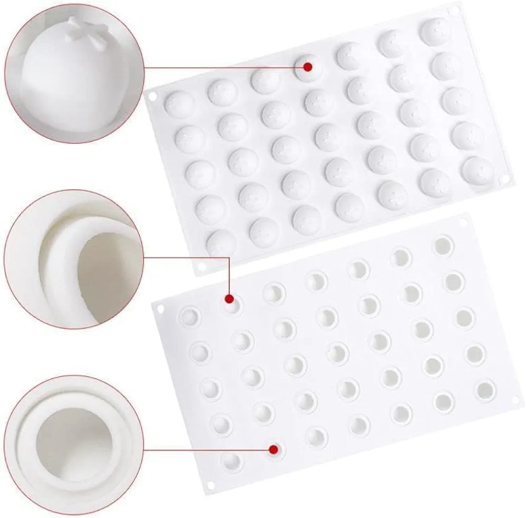 قالب شكولاته سليكون قطر 2 سم ارتفاع 2.2