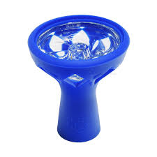 Hookah Silicone Bowl with Glass - Assorted Colors 