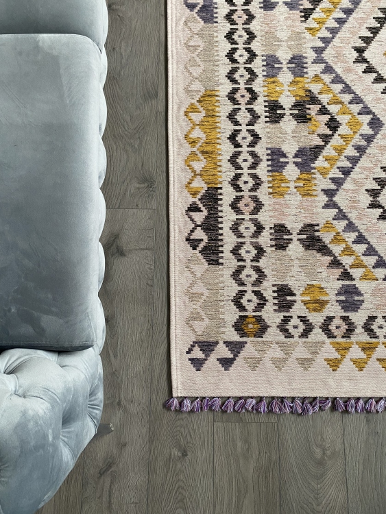 Natural thread rugs