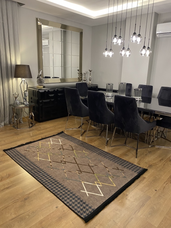 Artisanal Embroidered Rug