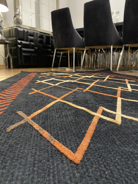 Artisanal Embroidered Rug