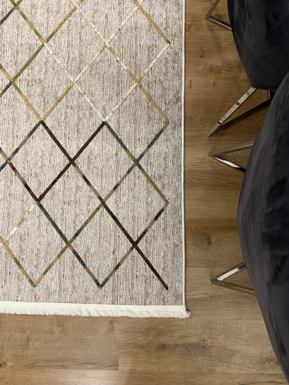 Artisanal Embroidered Rug