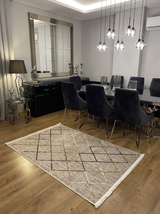 Artisanal Embroidered Rug