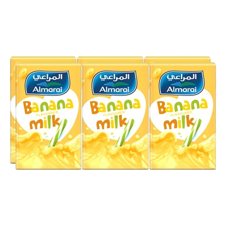 المراعي مطعمات حليب وموز 150مل*6