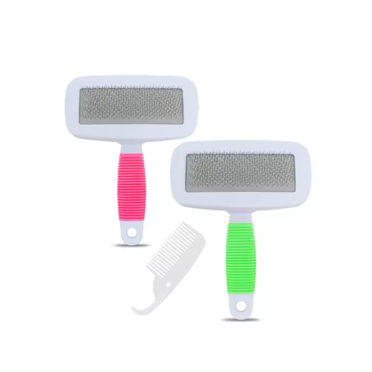 فرشاة تمشيط وإزالة شعر القطط والكلاب - ستانلس ستيل
