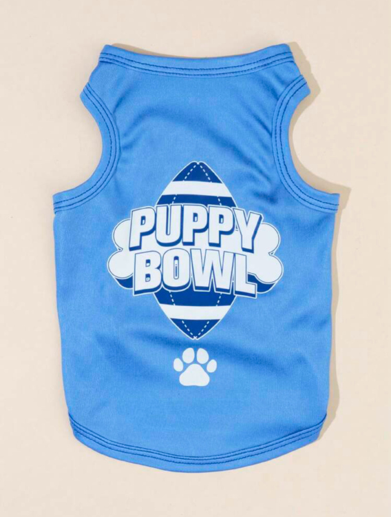 بلوزة  "Puppy Bowl" للكلاب، مقاس اكس اكس لارج 