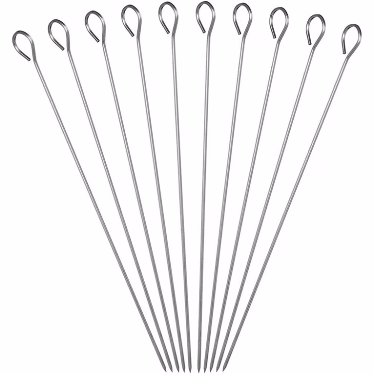 Skewers for BBQ Stainless Steel - 10 pcs