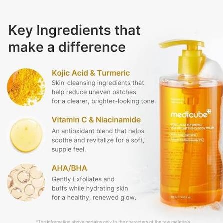 Medicube - Kojic Acid Turmeric Vita Brightening Body Wash 400ml