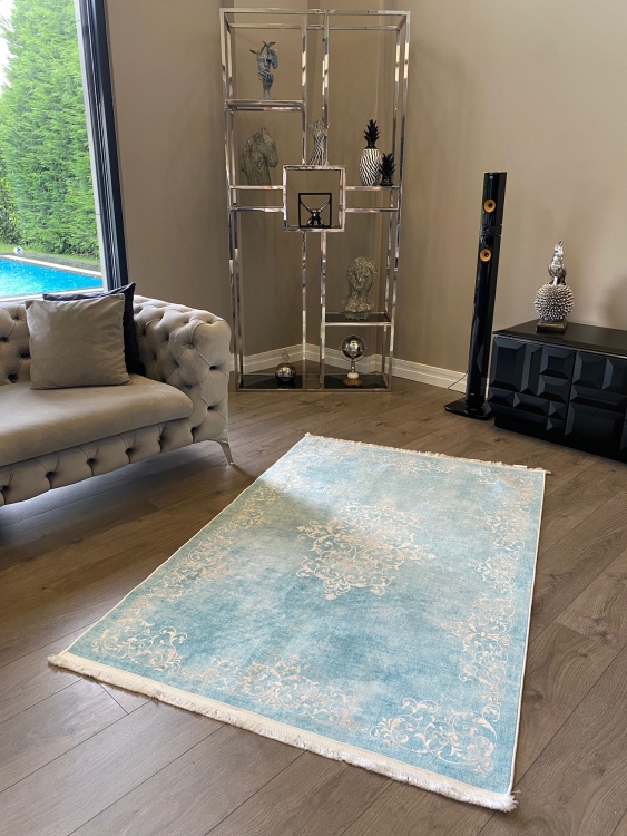 This rug bamboo texture, bringing a natural and organic feel to your home decor .