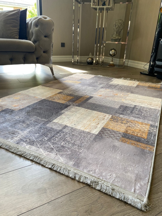 This rug bamboo texture, bringing a natural and organic feel to your home decor .