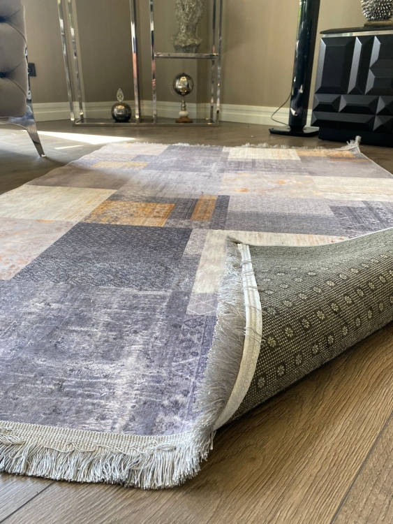 This rug bamboo texture, bringing a natural and organic feel to your home decor .