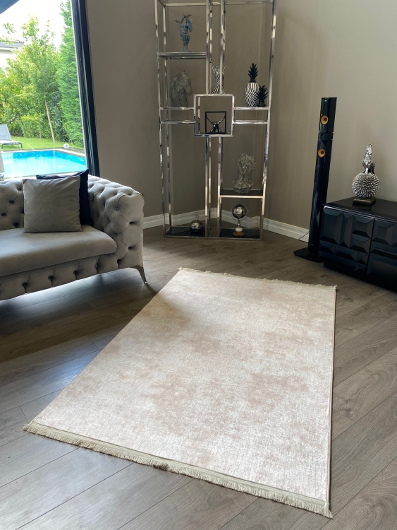 This rug bamboo texture, bringing a natural and organic feel to your home decor .