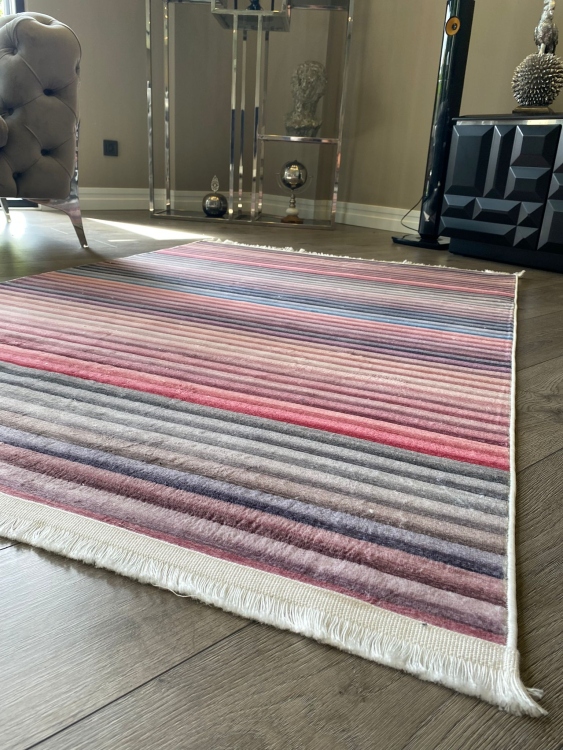 This rug bamboo texture, bringing a natural and organic feel to your home decor .