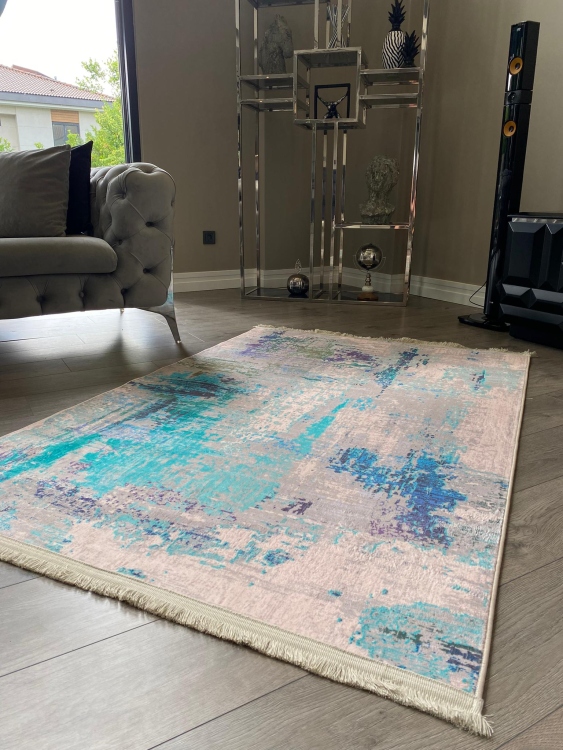 This rug bamboo texture, bringing a natural and organic feel to your home decor .