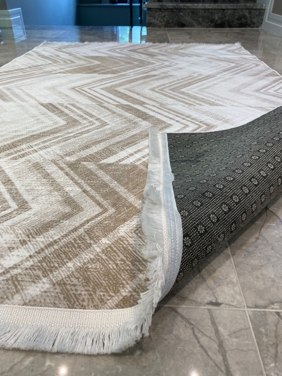 This rug bamboo texture, bringing a natural and organic feel to your home decor .