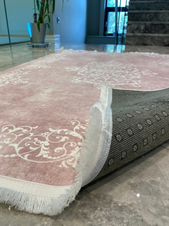 This rug bamboo texture, bringing a natural and organic feel to your home decor .