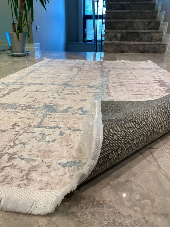 This rug bamboo texture, bringing a natural and organic feel to your home decor .