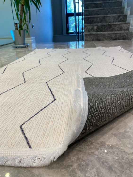 This rug bamboo texture, bringing a natural and organic feel to your home decor .