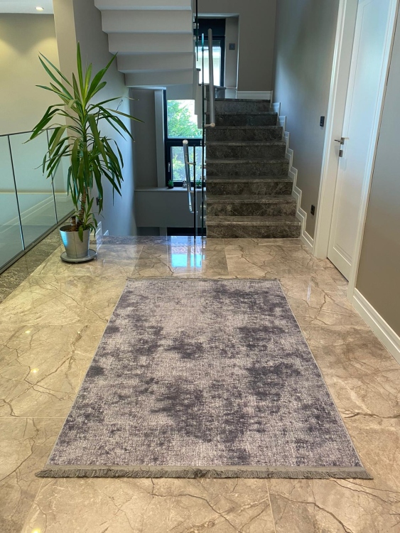 This rug bamboo texture, bringing a natural and organic feel to your home decor .