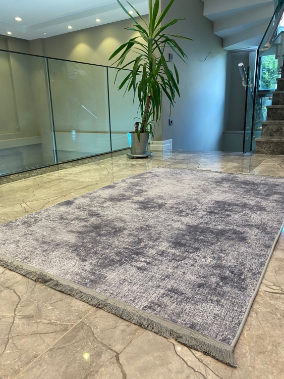 This rug bamboo texture, bringing a natural and organic feel to your home decor .