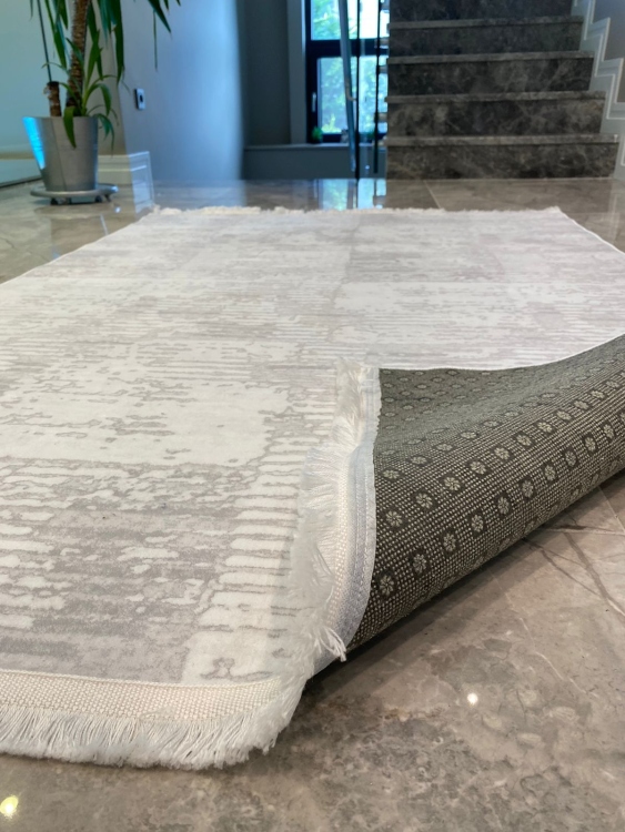 This rug bamboo texture, bringing a natural and organic feel to your home decor .