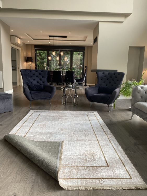 This rug bamboo texture, bringing a natural and organic feel to your home decor .