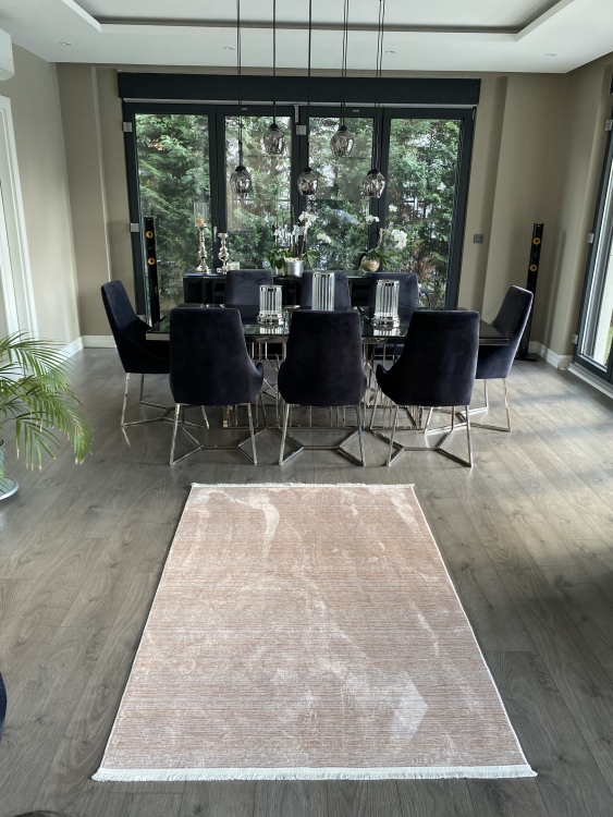 This rug bamboo texture, bringing a natural and organic feel to your home decor .
