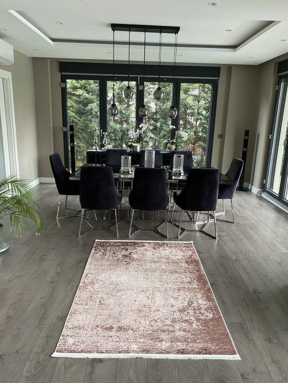 This rug bamboo texture, bringing a natural and organic feel to your home decor .