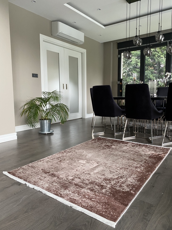 This rug bamboo texture, bringing a natural and organic feel to your home decor .