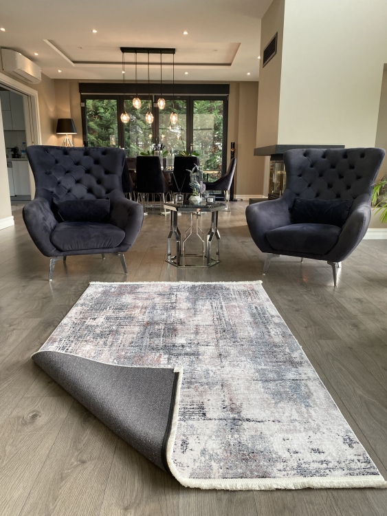 This rug bamboo texture, bringing a natural and organic feel to your home decor .