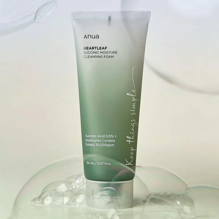 Anua - Heartleaf Succinic Moisture Cleansing Foam 150 ml