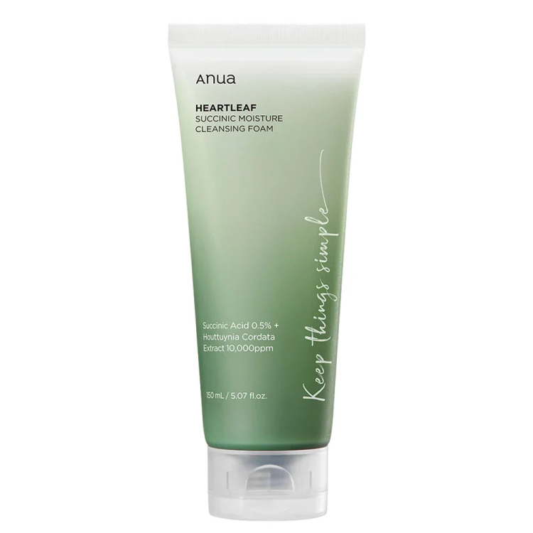 Anua - Heartleaf Succinic Moisture Cleansing Foam 150 ml