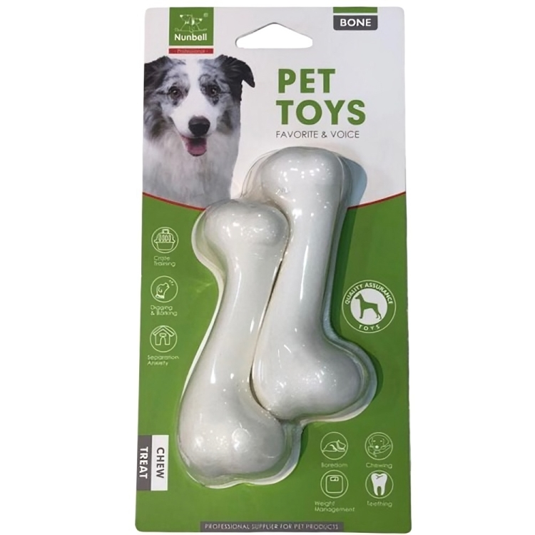 عظمة مضغ لتنظيف أسنان الكلاب من ننبيل – 2 قطعة