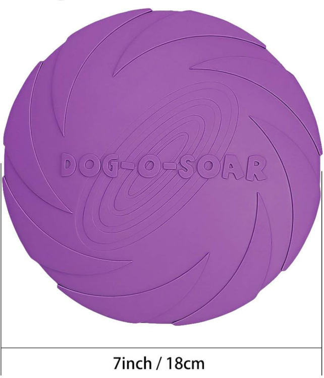 قرص طائر "Dog-O-Soar" للكلاب - مطاط طبيعي ناعم.
