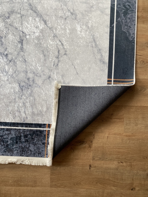 This printed velvet cloth weaving base rug has a soft texture, and a bold and stylish design