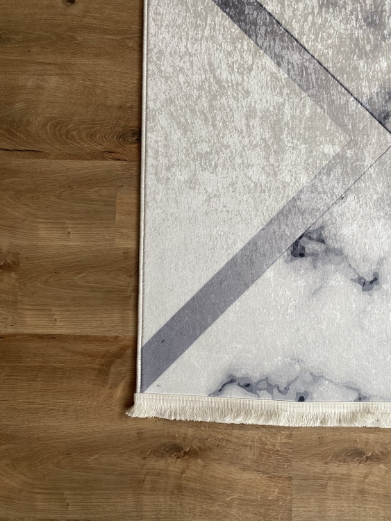 This printed velvet cloth weaving base rug has a soft texture, and a bold and stylish design