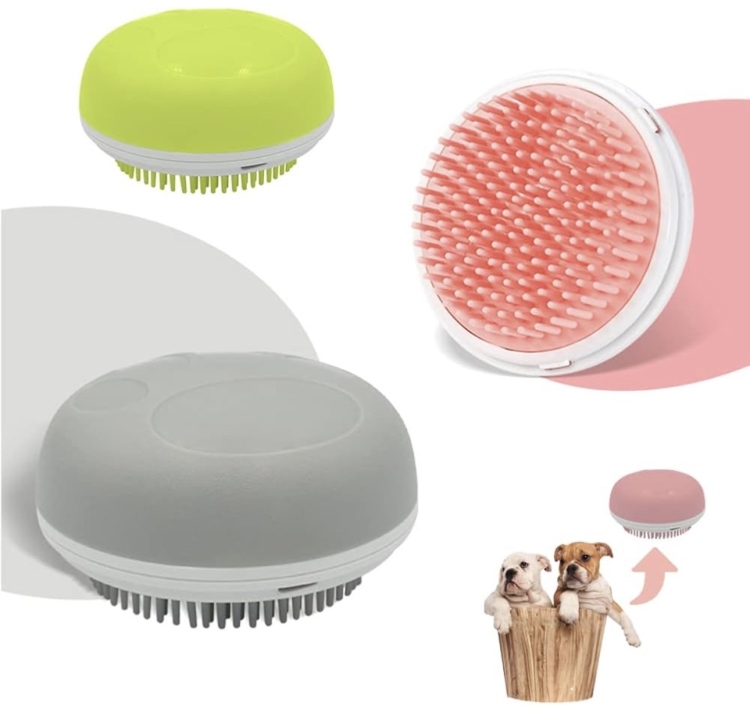 فرشاة Petmoyo "Easy Brush" للعناية بالحيوانات الأليفة , لون رمادي.