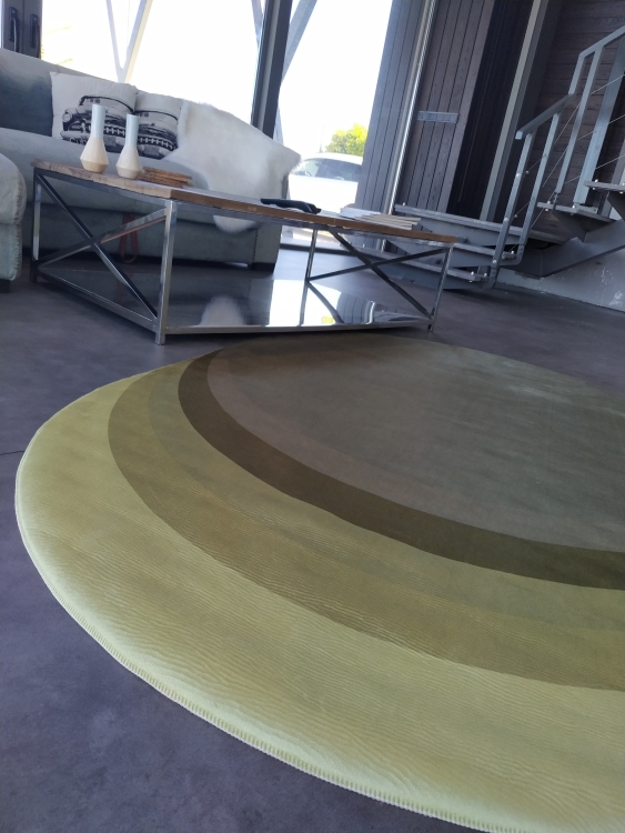 Printed velvet rug