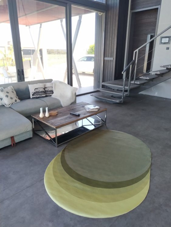 Printed velvet rug