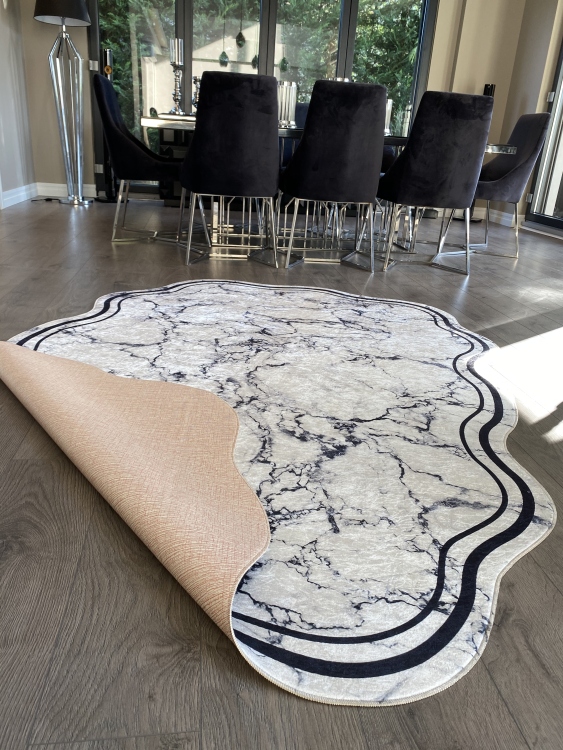 Experience the ultimate comfort and safety with our leather base non-slip rug.