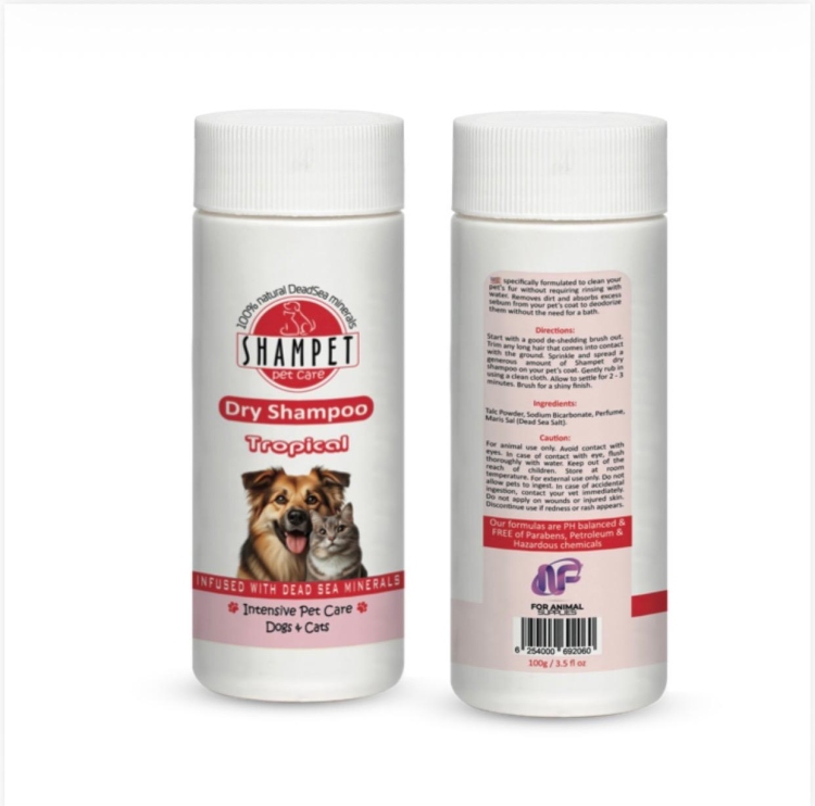 shampet dogs&cats dry shampoo tropicat flover