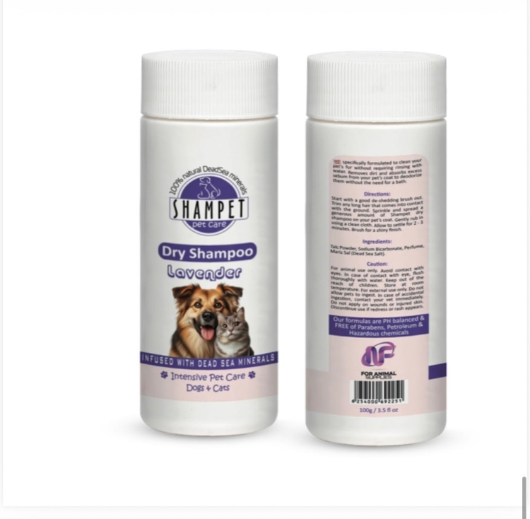 shampet dogs&cats dry shmpoo lavender 