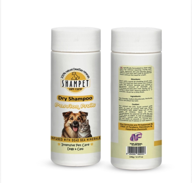 shampet dogs&cats dry shampoo passoin fruite